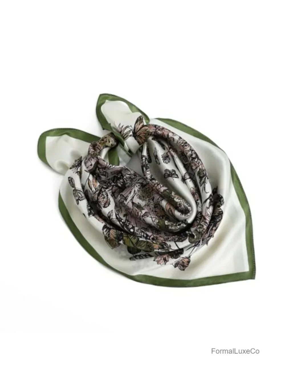 100% Pure Mulberry Silk Square Scarf 27x27 Lightweight Hair Scarves Headscarf